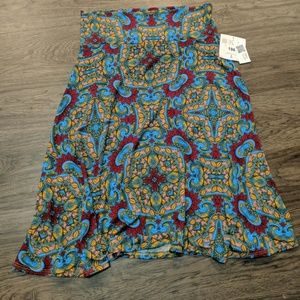 Red/Blue/Gold "Azure" Skirt